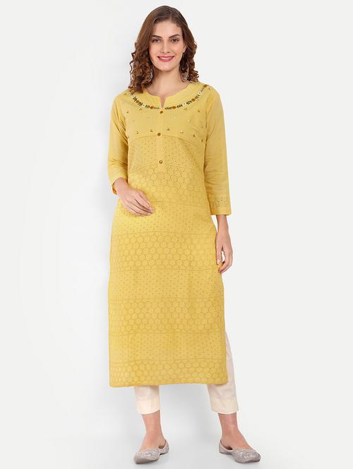 women's straight kurta - 20051950 - Standard Image - 0