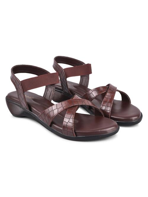 dollphin women flat sandal with elastic strappy for party wear - 20052071 -  Standard Image - 0