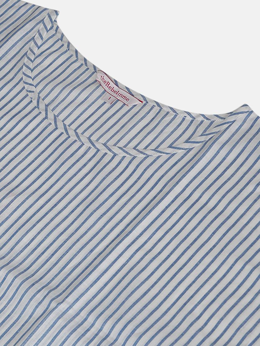 women's straight round neck top - 20053262 - Standard Image - 4