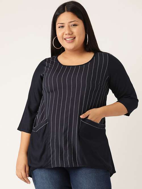 women's straight round neck top - 20055687 -  Standard Image - 0