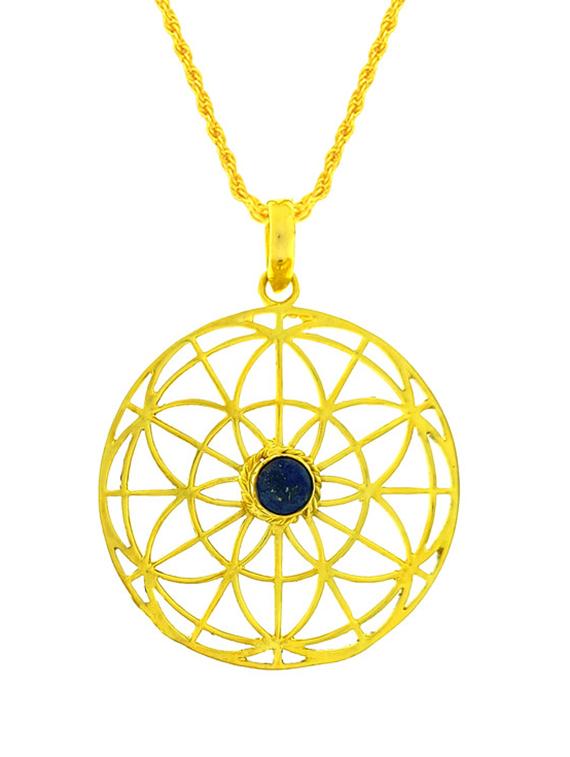 gold plated brass pendant - 20055693 - Standard Image - 1
