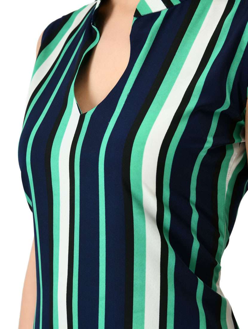 striped kurta palazzo set - 20055763 -  Standard Image - 4