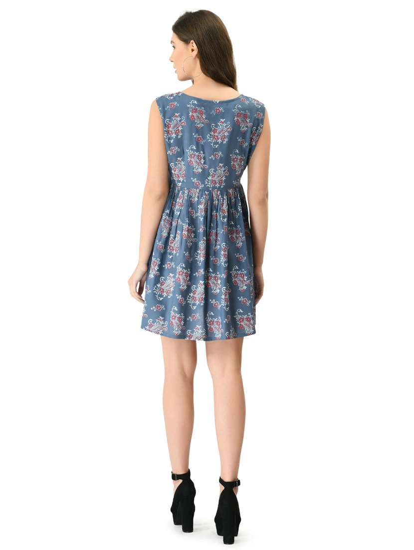 women's fit & flare floral dress - 20056067 -  Standard Image - 4