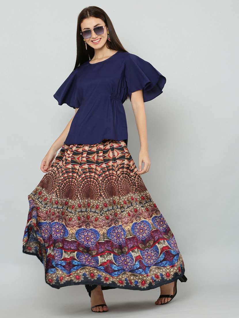 printed top & skirt co-ords set - 20056086 - Standard Image - 4