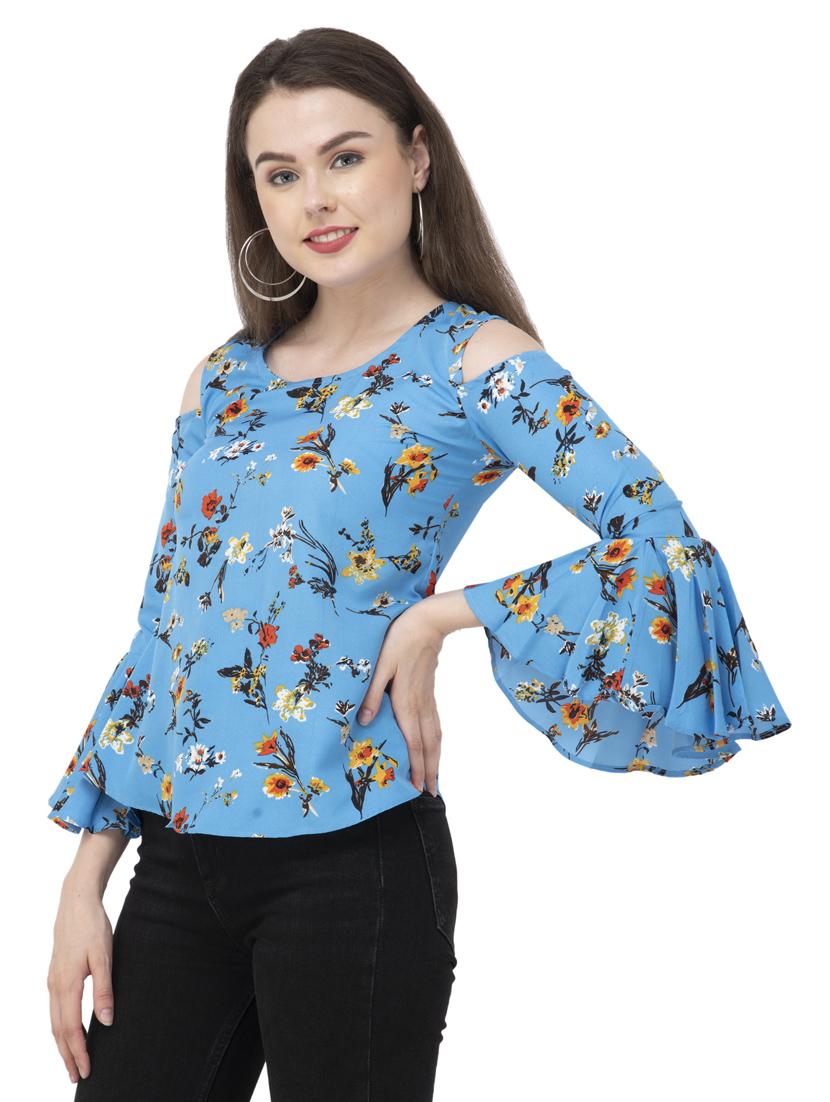 women's straight round neck top - 20056093 -  Standard Image - 1