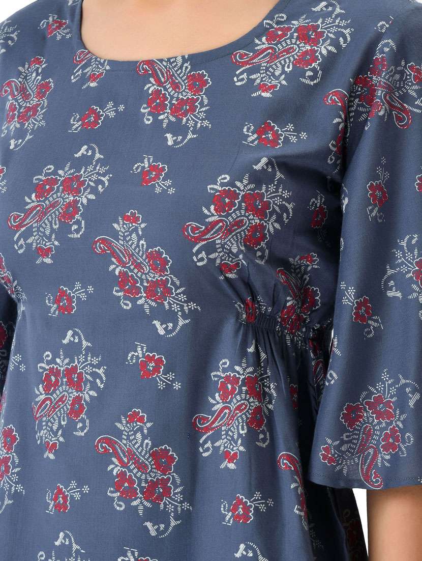 women's a line round neck top - 20056101 -  Standard Image - 6