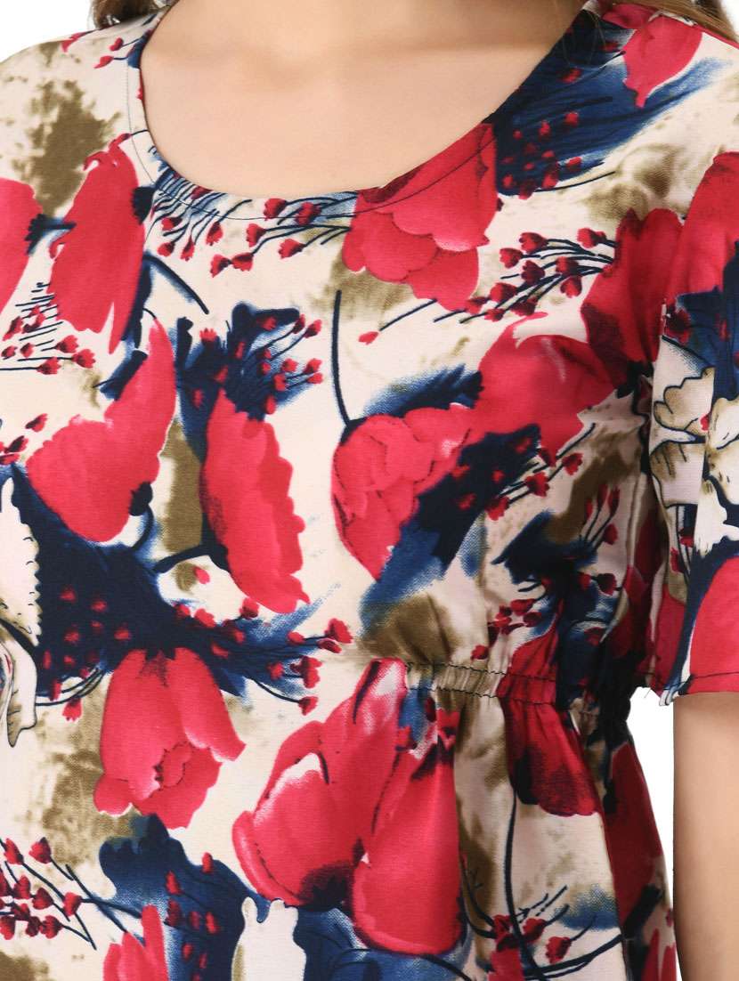 women's straight round neck top - 20056102 -  Standard Image - 6