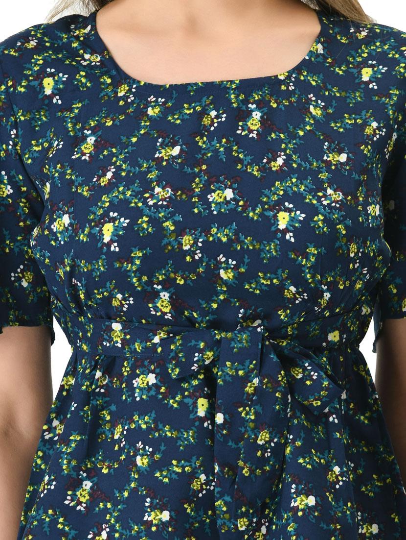 women's peplum round neck top - 20056103 - Standard Image - 6