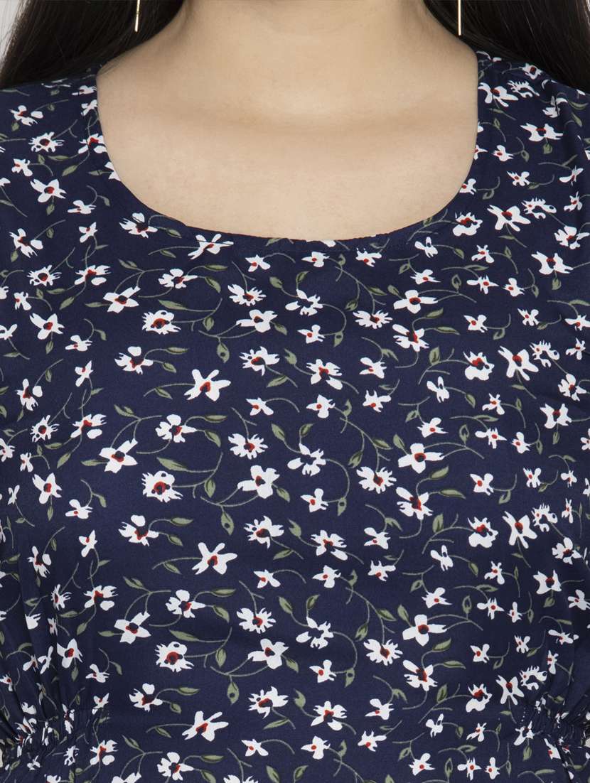 women's peplum round neck top - 20056105 -  Standard Image - 4