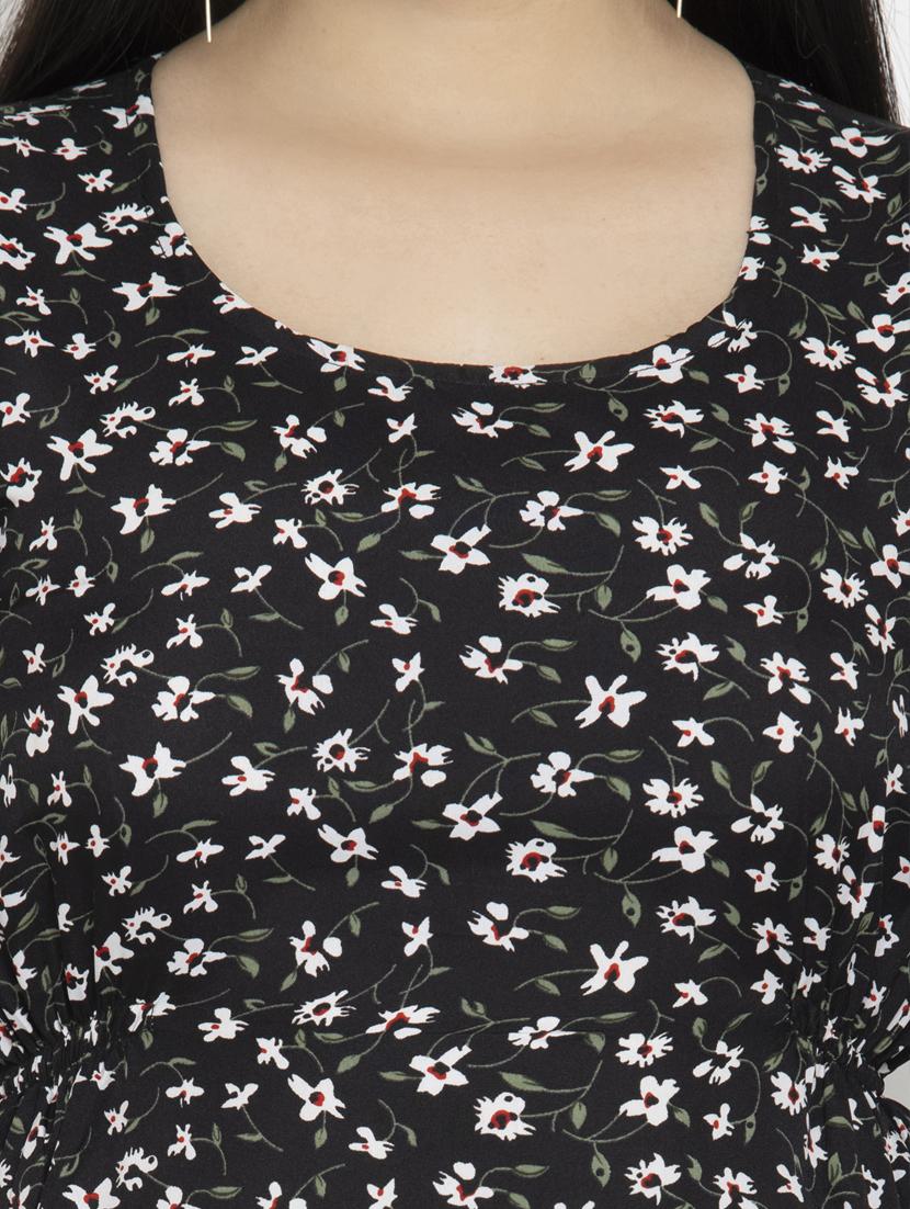 women's straight round neck top - 20056107 - Standard Image - 4