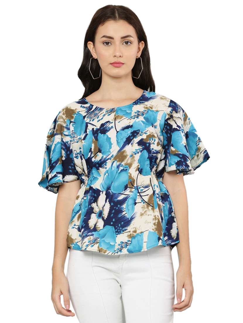 women's straight round neck top - 20056117 -  Zoom Image - 0