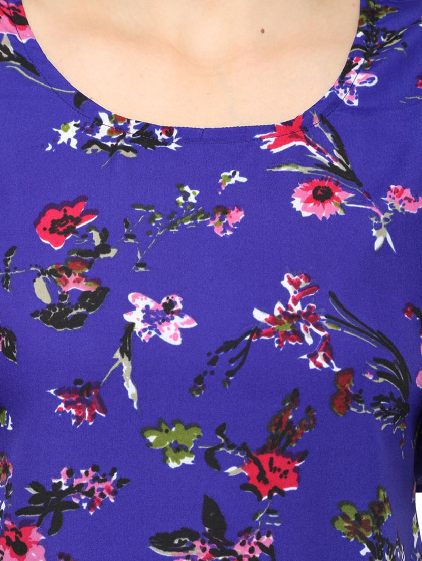 women's straight round neck top - 20056125 - Standard Image - 4