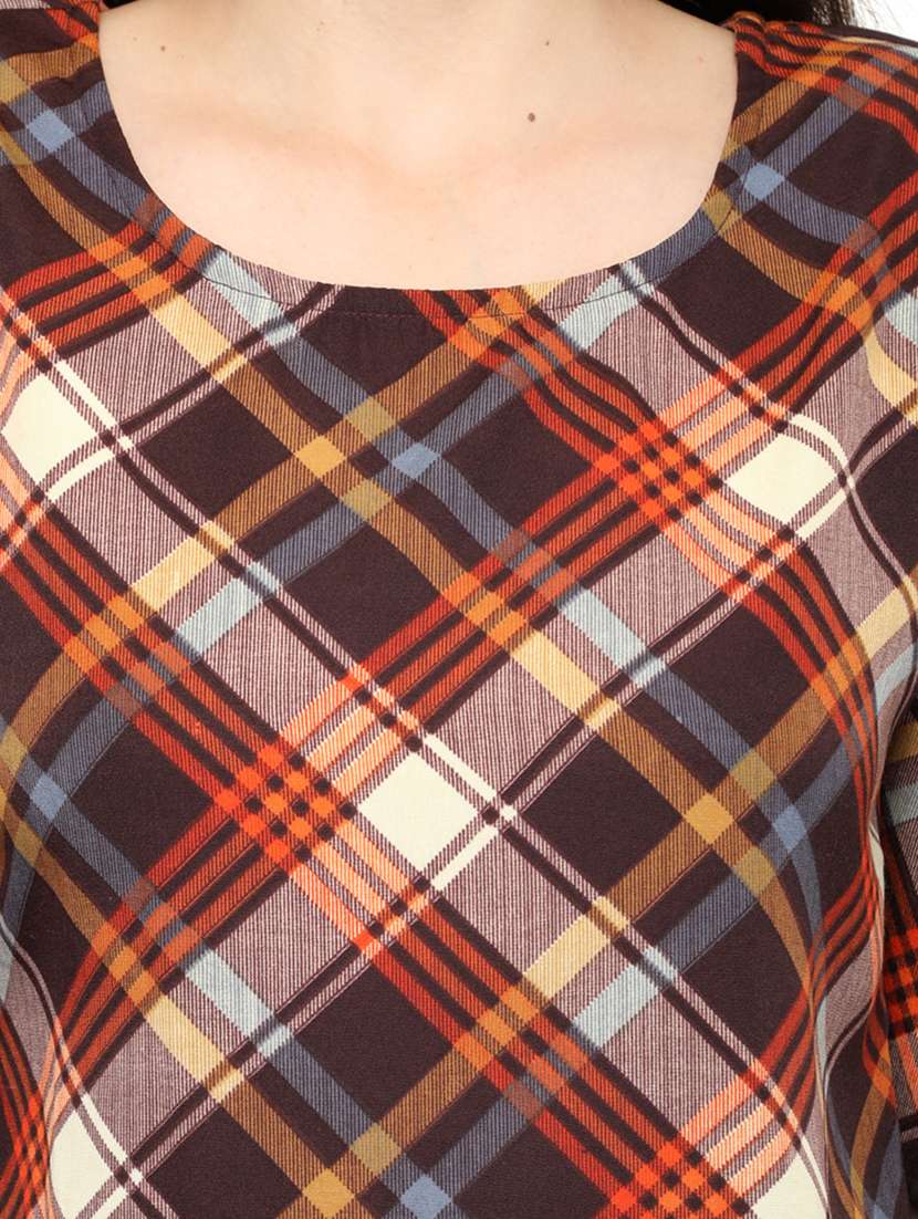 women's straight round neck top - 20056131 -  Standard Image - 4