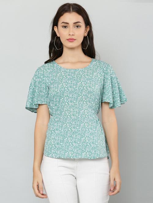women's straight round neck top - 20056133 -  Standard Image - 0