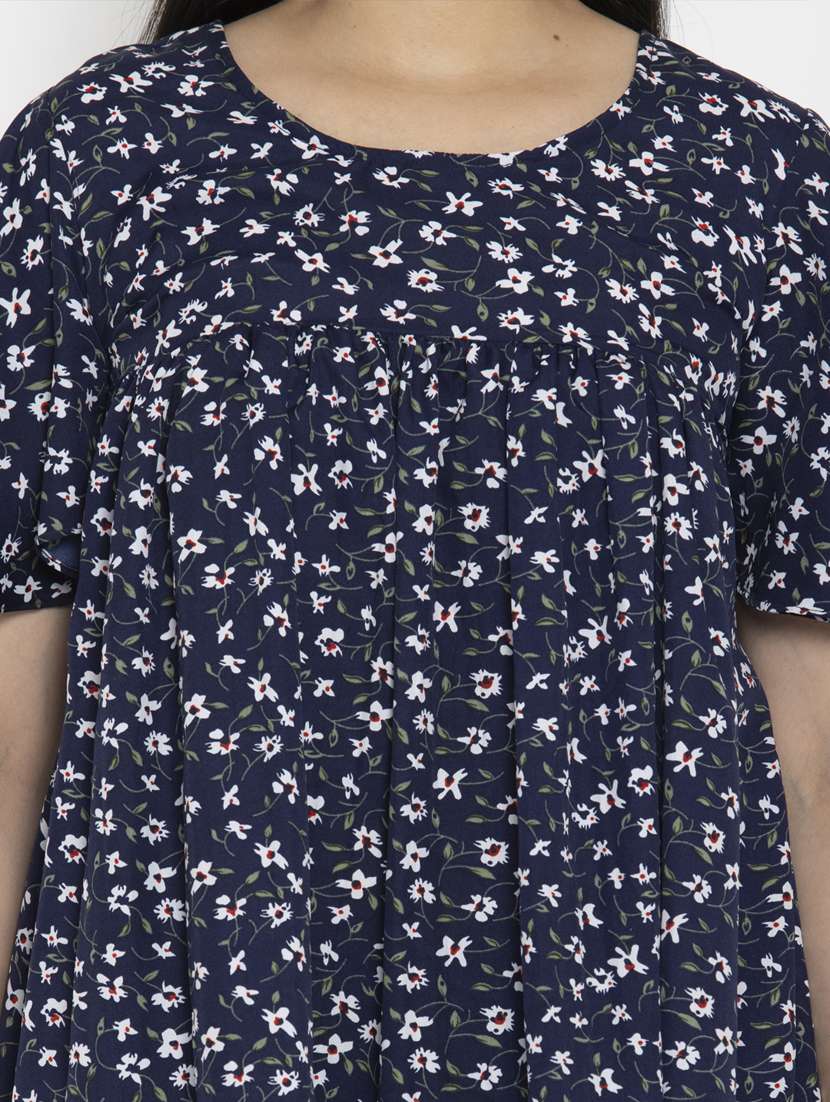 women's straight round neck top - 20056138 -  Standard Image - 4