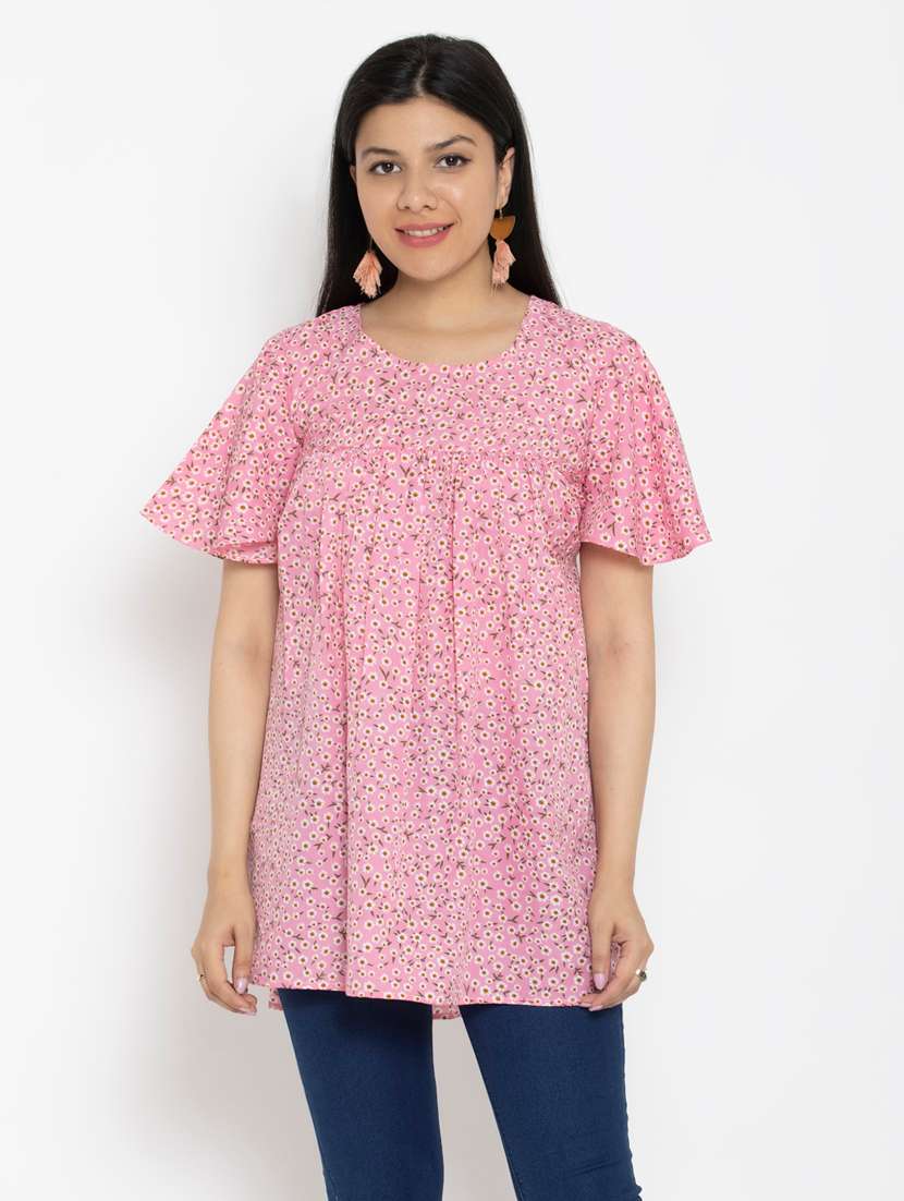 women's straight round neck top