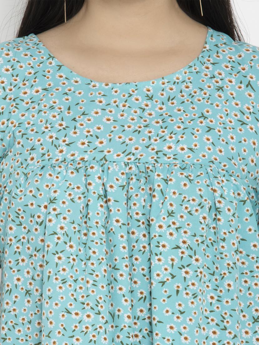women's straight round neck top - 20056141 - Standard Image - 4