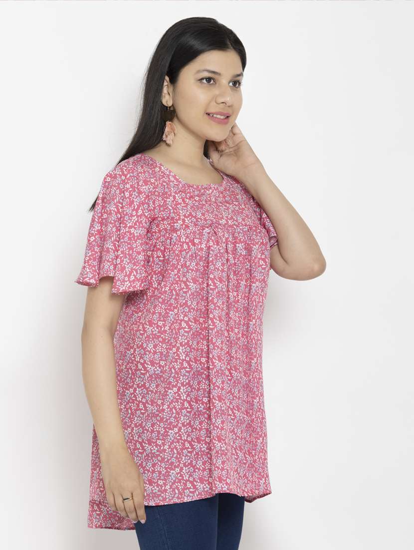 women's high-low square neck top - 20056142 -  Standard Image - 1