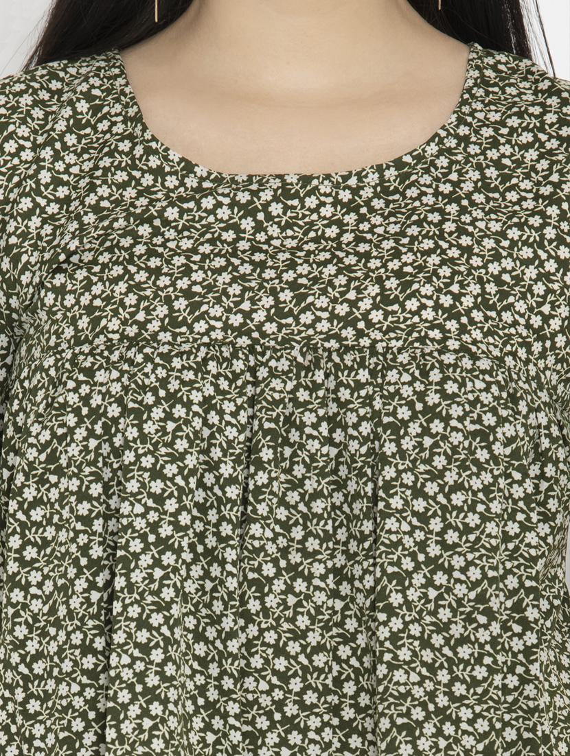 women's straight round neck top - 20056145 - Standard Image - 4