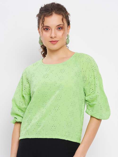 women's straight round neck top - 20056163 -  Standard Image - 0