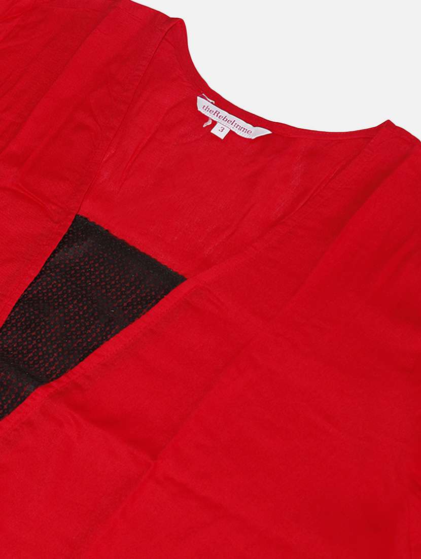 women's a line v neck top - 20056260 -  Standard Image - 4