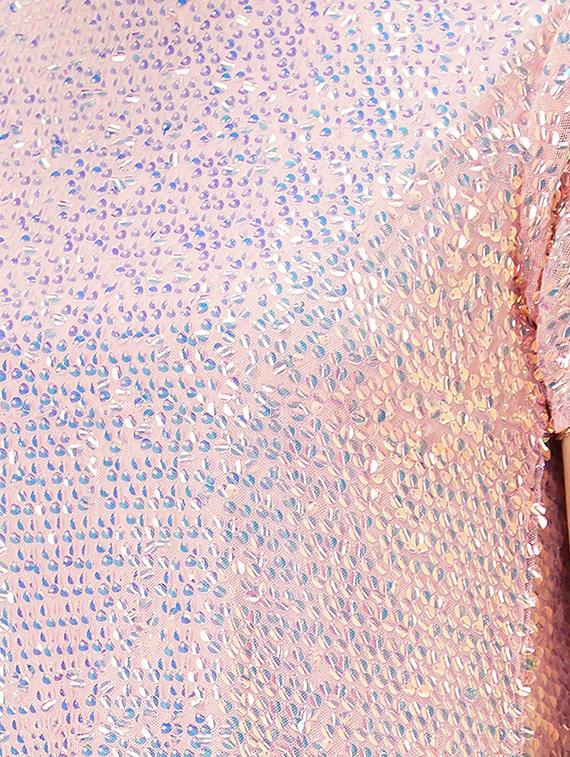 globus women pink sequinned embellished party crop top - 20056415 - Standard Image - 4