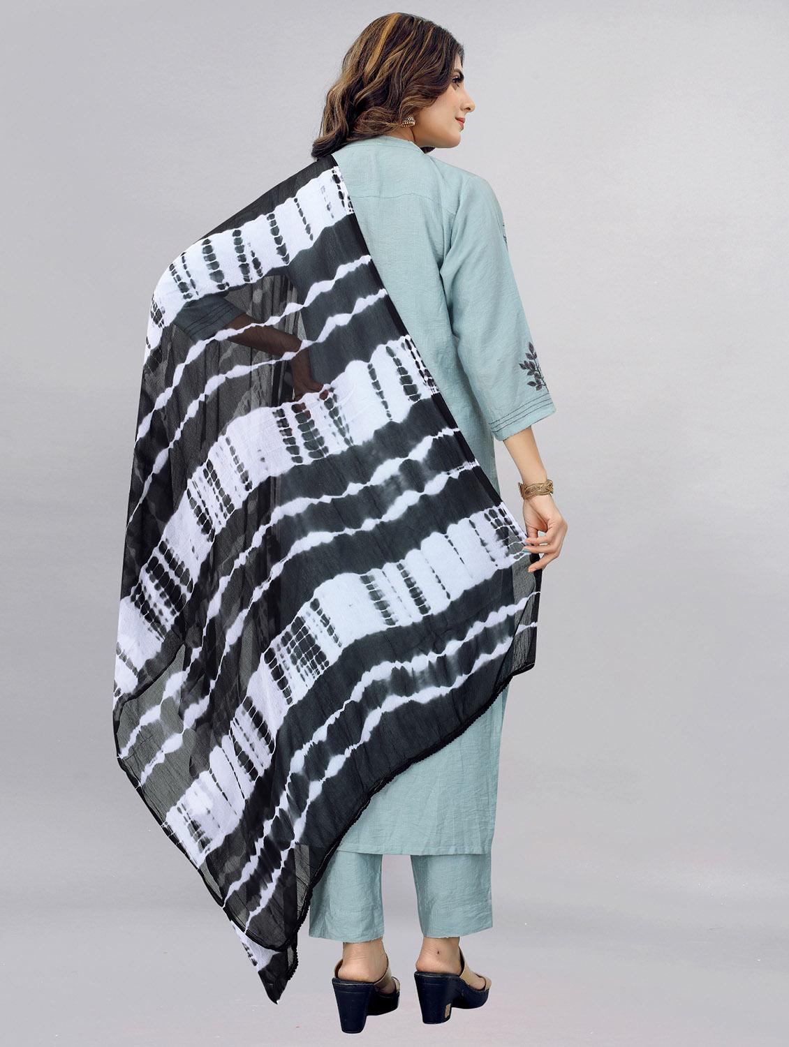 apnisha women's chiffon printed dupatta - 20056628 -  Standard Image - 1