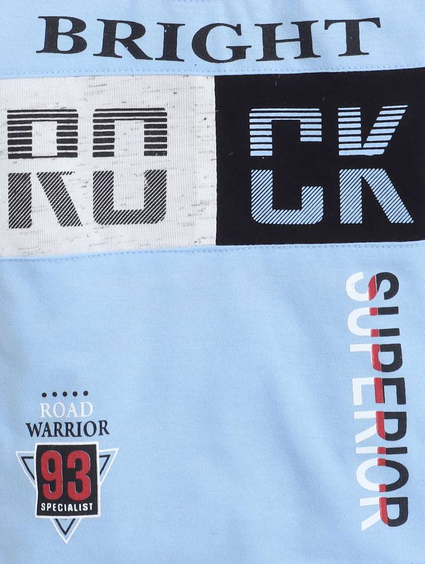 boys round neck printed shorts set - 20057326 -  Standard Image - 4