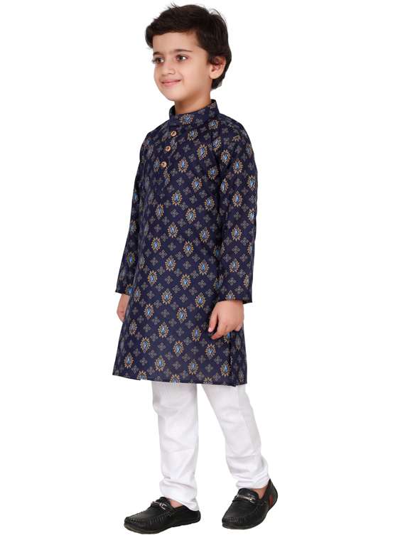 boys printed kurta pajama set - 20057413 -  Standard Image - 1