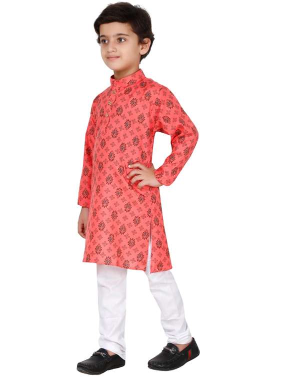boys printed kurta pajama set - 20057415 -  Standard Image - 1