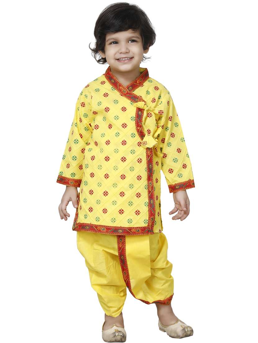 boys printed dhoti kurta set