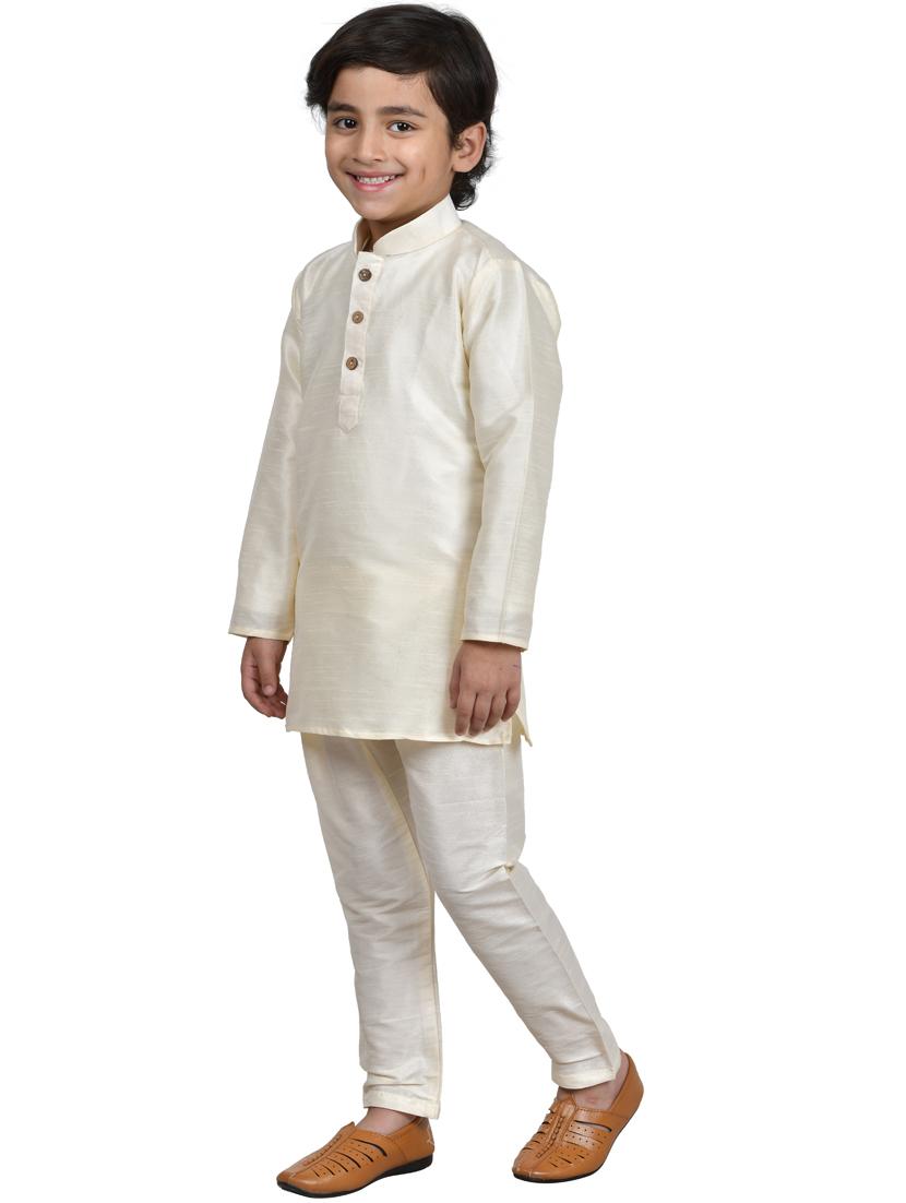 boys solid kurta pajama set - 20057481 -  Standard Image - 1