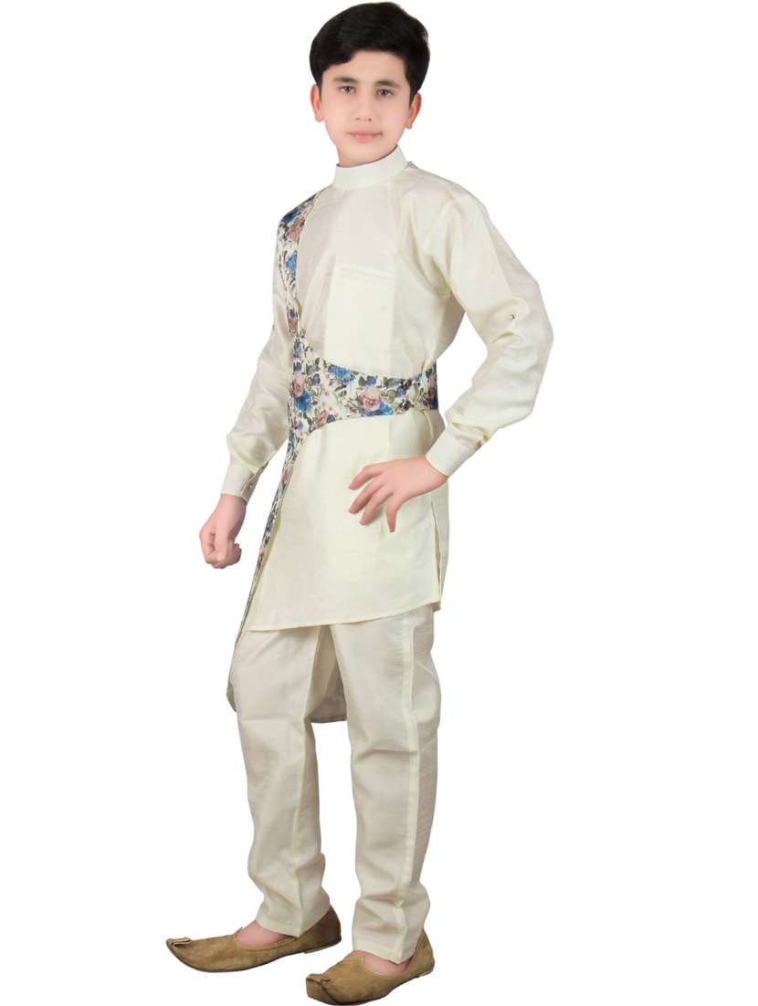 boys printed kurta pajama set - 20057528 -  Standard Image - 1