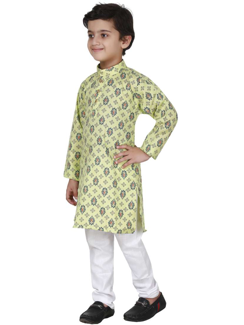 boys printed kurta pajama set - 20057577 -  Standard Image - 1