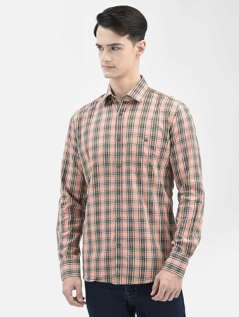 mens checks casual shirt
