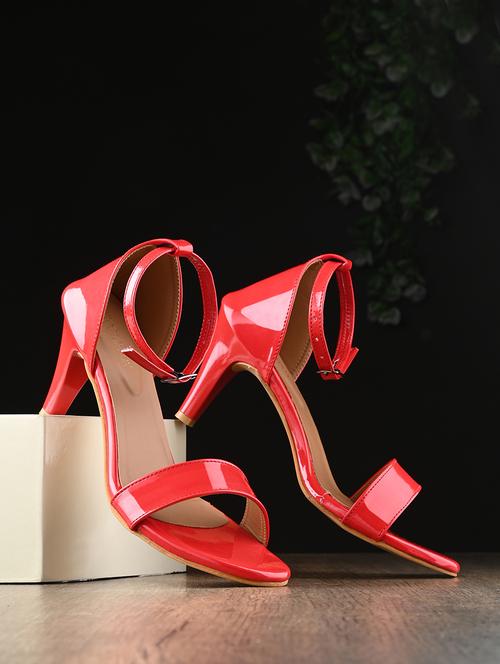 red ankle strap sandal - 20059786 -  Standard Image - 0
