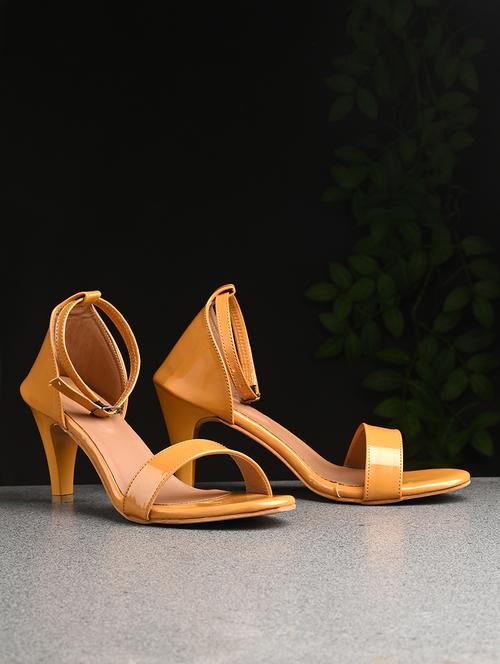 yellow ankle strap sandal - 20059787 -  Standard Image - 0