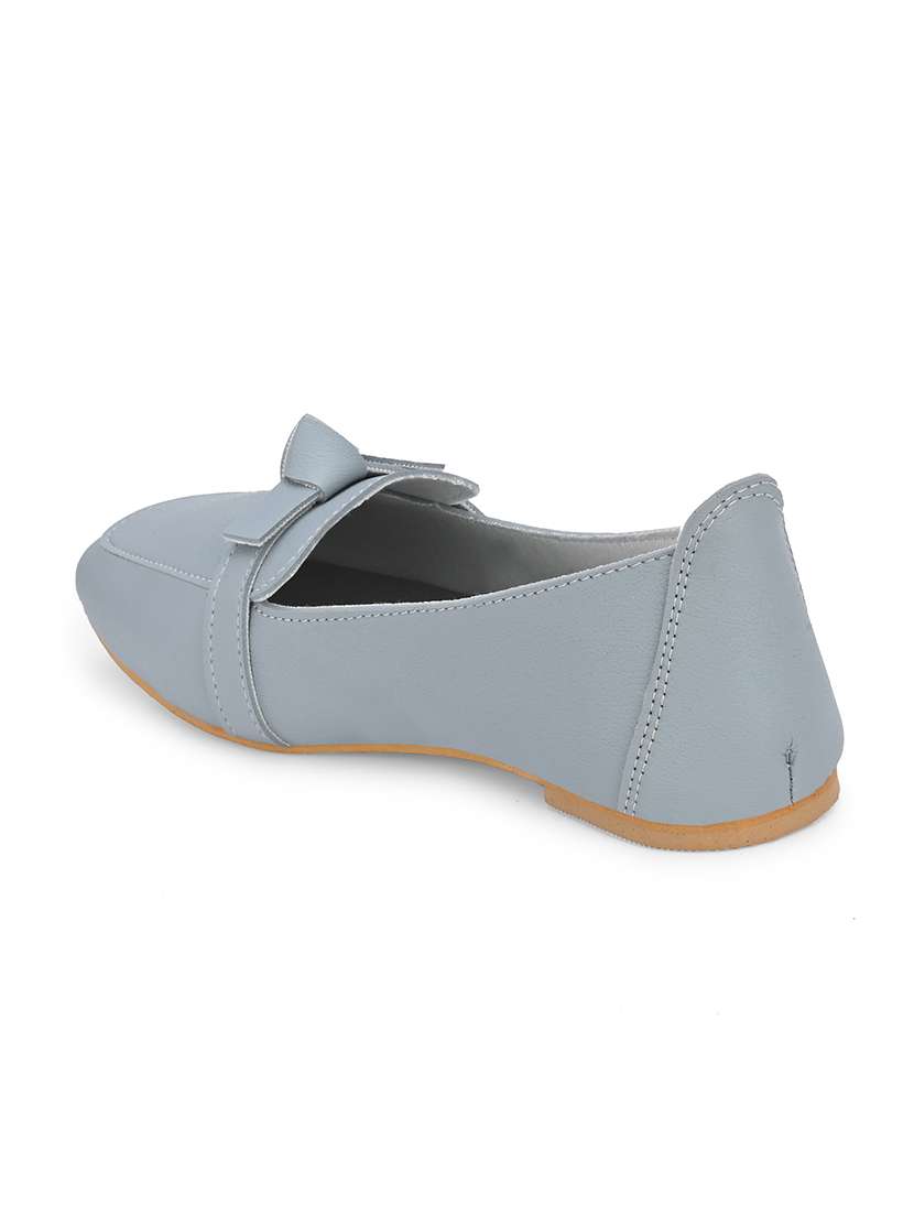 Grey Synthetic Slip On Loafers