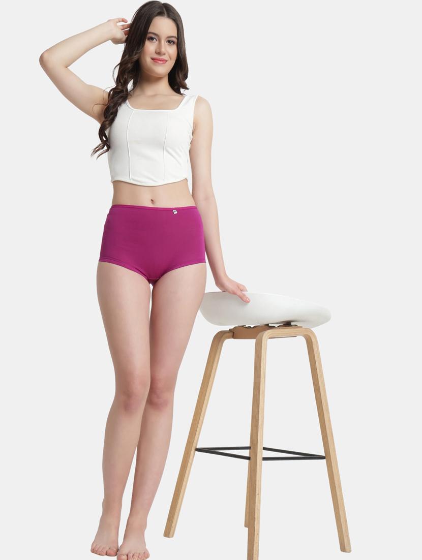 purple modal boy shorts panty - 20059889 - Standard Image - 4