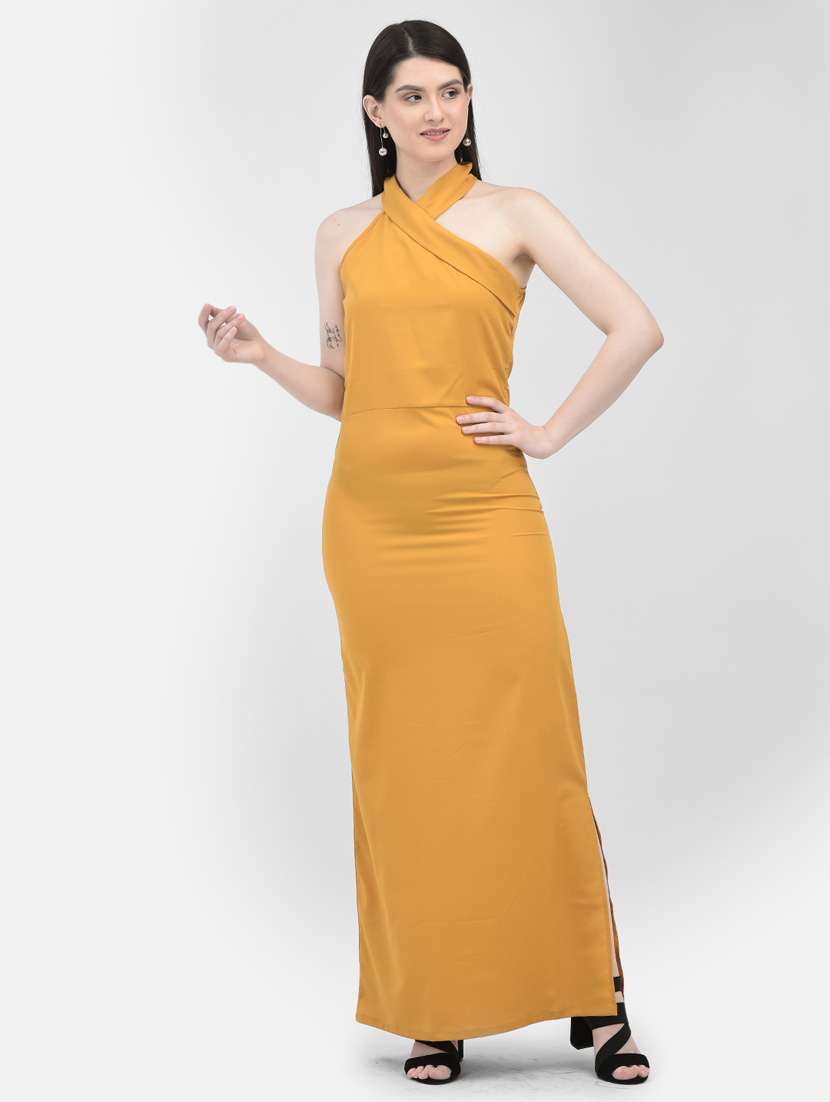 women's solid dress - 20059952 - Standard Image - 4