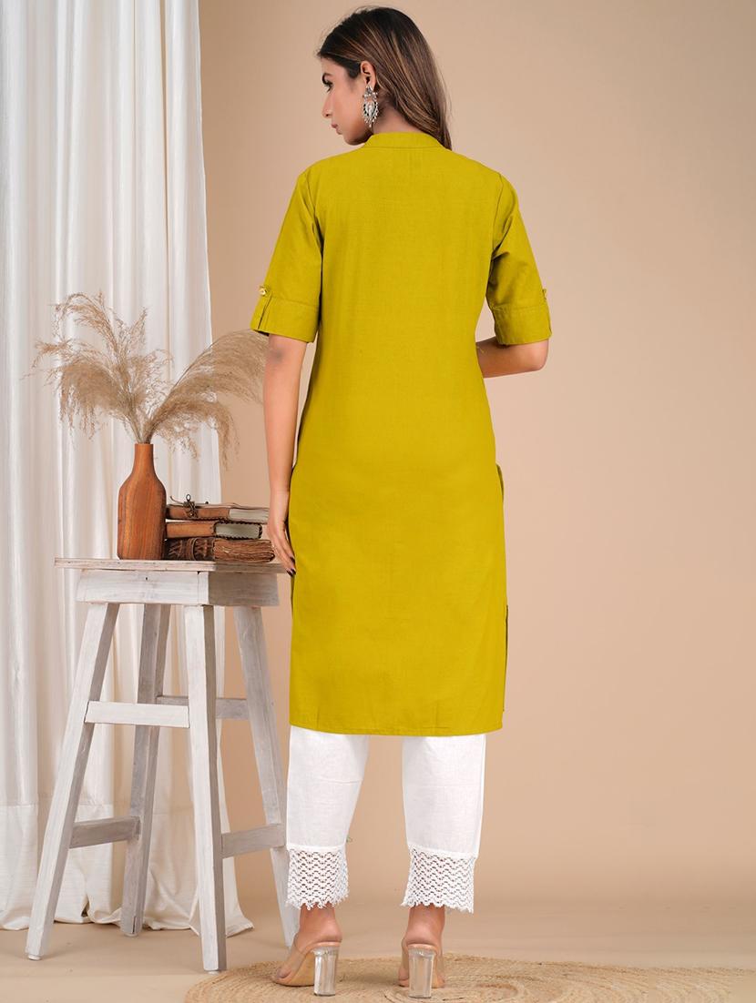 women's front slit kurta - 20060175 - Standard Image - 1