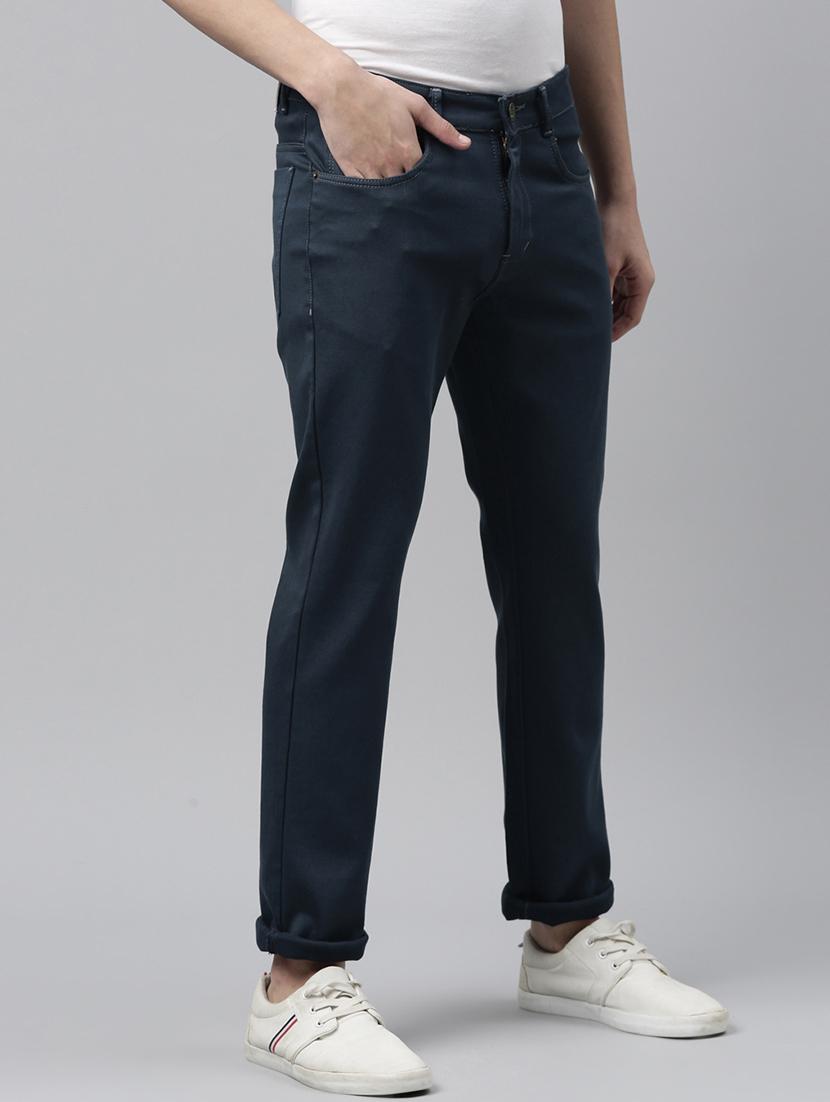 blue cotton plain jeans - 20060322 - Standard Image - 1
