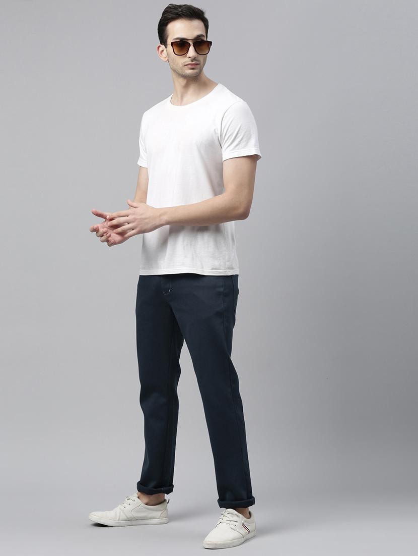 blue cotton plain jeans - 20060322 - Standard Image - 4