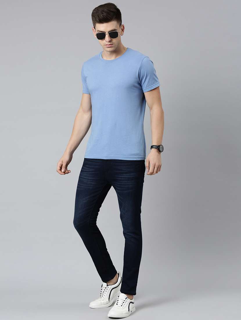 cinocci mens mid rise washed jeans - 20060356 -  Standard Image - 4