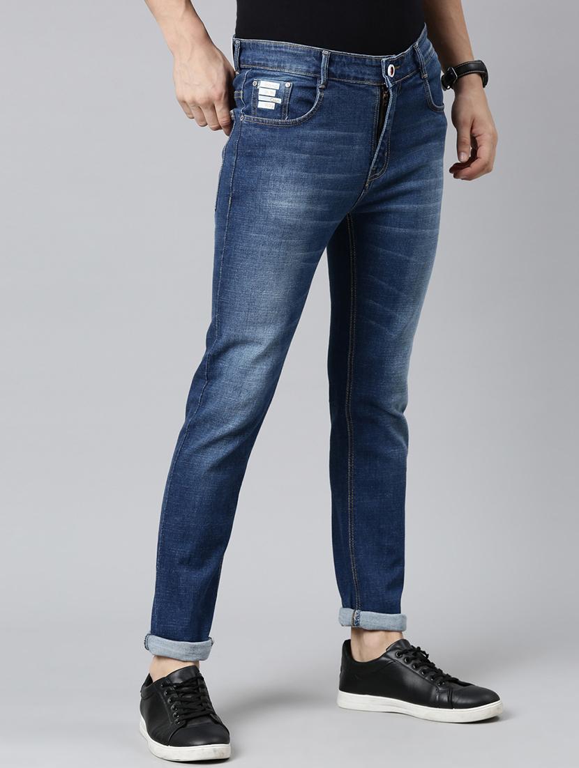 mens slim fit plain jeans - 20060368 - Standard Image - 1