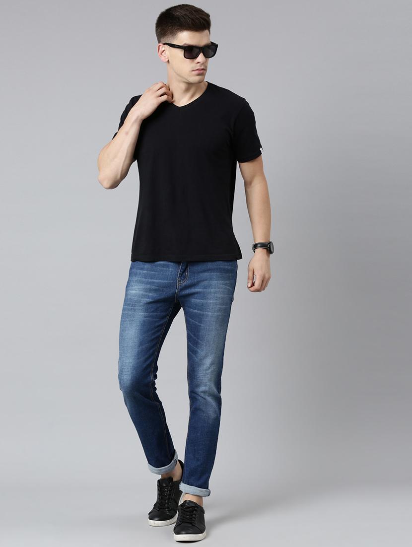 mens slim fit plain jeans - 20060368 - Standard Image - 4