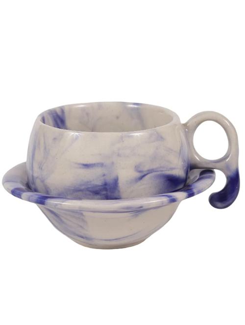 unravel india "shades of earth" chirag ceramic cup & saucer(6 cup, 6 saucer) - 20060392 - Standard Image - 0