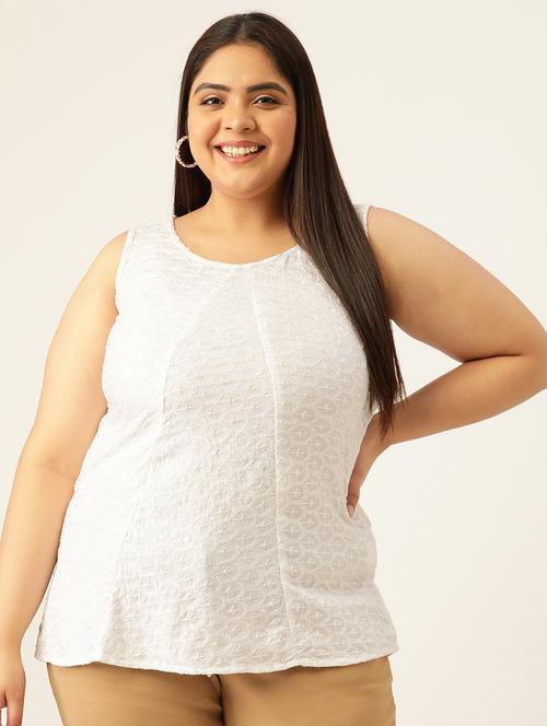 women's straight round neck top - 20060406 - Standard Image - 0