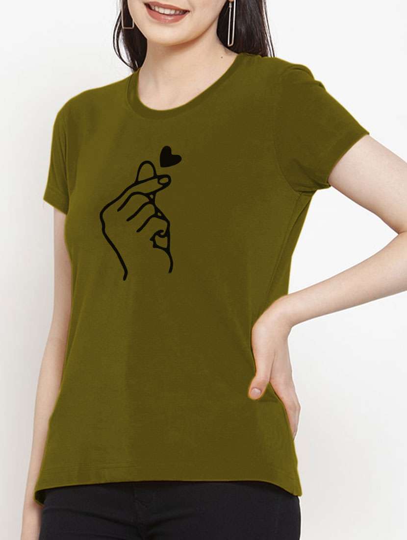 women's front print round neck t-shirt - 20060510 - Standard Image - 4