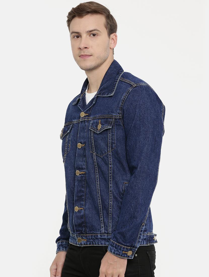 blue washed denim jacket - 20061599 - Standard Image - 1